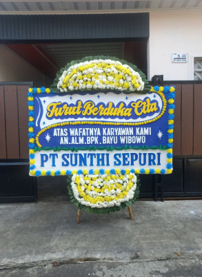 Papan Bunga Duka di Hatungun
